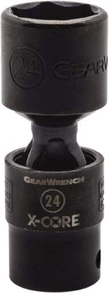 GearWrench - 1/2" Drive 21mm Standard Universal Impact Socket - 6 Points, 3-8/51" OAL - A1 Tooling