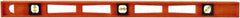 Johnson Level & Tool - 36" Long 3 Vial I-Beam Level - Structo-Cast, Orange - A1 Tooling