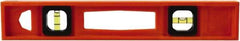 Johnson Level & Tool - 14" Long 2 Vial I-Beam Level - Structo-Cast, Orange - A1 Tooling