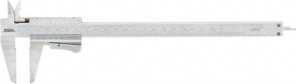 SPI - 0 to 200mm Stainless Steel Vernier Caliper - 0.02mm Graduation, 1.97" Jaw Depth, 0.0015" Accuracy, Includes NIST Traceability Certificate - A1 Tooling