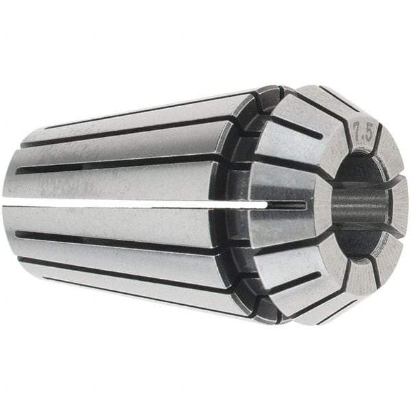 Accupro - 7 to 7.5mm ER16 Collet - 0.01mm TIR, 27mm OAL, 17mm Overall Diam - Exact Industrial Supply