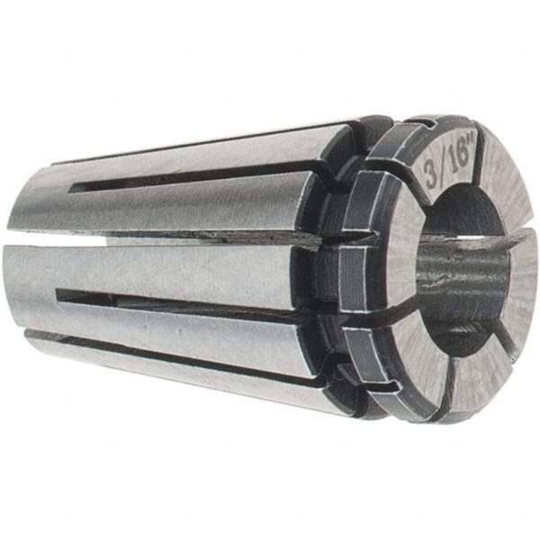 Accupro - 3/16" ER8 Collet - 0.01mm TIR, 13mm OAL, 8.5mm Overall Diam - Exact Industrial Supply