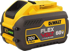 DeWALT - 60 Volt Lithium-Ion Power Tool Battery - 9 Ahr Capacity, 2 hr Charge Time, Series 20/60 FLEXVOLT - A1 Tooling