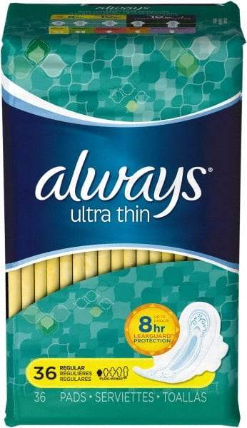 Always - Folded Sanitary Napkins - Regular Absorbency, Up to 8 Hours LeakGuard Protection - A1 Tooling