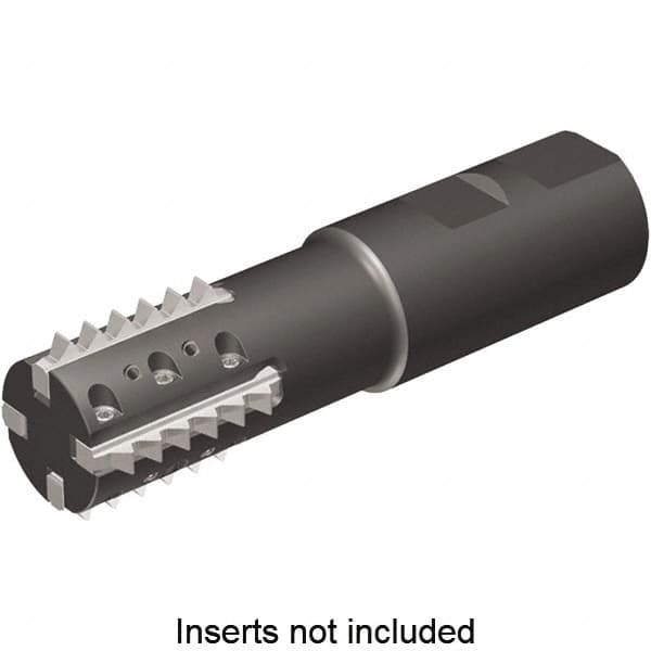 Kennametal - 1.42" Cut Diam, 2.56" Max Depth of Cut, 1-1/4" Shank Diam, Indexable Thread Mill - Insert Style TM41, 41mm Insert Size, 4 Inserts, Toolholder Style TM41, 4.98" OAL - A1 Tooling