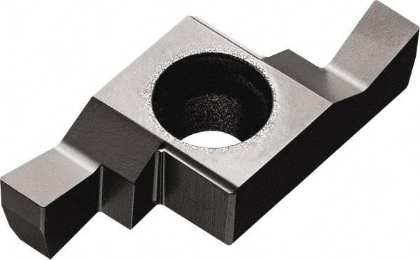 Kyocera - 225GE D Grade GW15, 2.25mm Cutting Width Carbide Grooving Insert - 3.2mm Max Depth of Cut, Right Hand, 0.1mm Corner Radius, WC/Co Finish - A1 Tooling