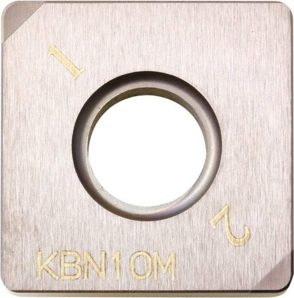 Kyocera - SNGA431 Grade KBN05M CBN Turning Insert - Megacoat Finish, 90° Square, 1/2" Inscr Circle, 3/16" Thick, 1/64" Corner Radius - A1 Tooling