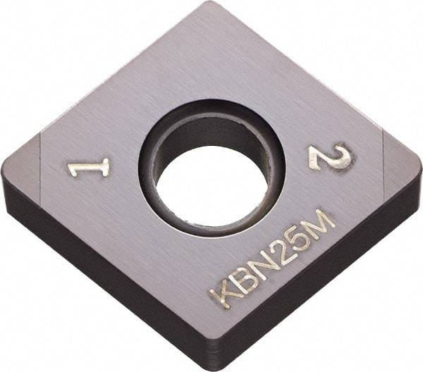 Kyocera - CNGA431 Grade KBN35M CBN Turning Insert - Megacoat Finish, 80° Diamond, 1/2" Inscr Circle, 3/16" Thick, 1/64" Corner Radius - A1 Tooling