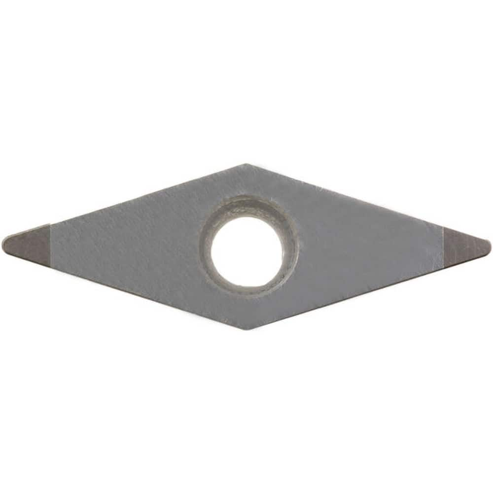 VBGW332T00315ME KBN70M CBN Turning Insert Megacoat Finish, Neutral, 3/8″ Inscribed Circle, 1/32″ Corner Radius, 35° Diamond