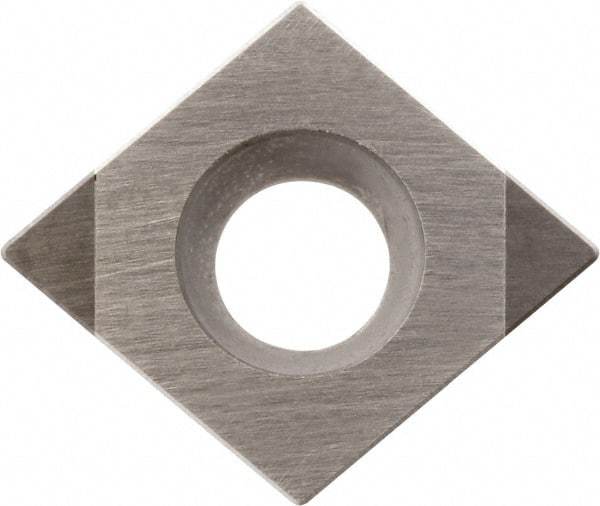 Kyocera - CCMW32.51 Grade KBN525 CBN Turning Insert - Uncoated, 80° Diamond, 3/8" Inscr Circle, 5/32" Thick, 1/64" Corner Radius - A1 Tooling