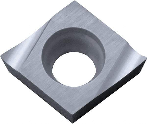 Kyocera - CCGT430.5 A3 Grade KW10 Carbide Turning Insert - Uncoated, 80° Diamond, 1/2" Inscr Circle, 3/16" Thick, 0.008" Corner Radius - A1 Tooling