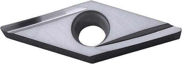 Kyocera - VBGT330.5 Y Grade KW10 Carbide Turning Insert - Uncoated, 35° Diamond, 3/8" Inscr Circle, 3/16" Thick, 0.008" Corner Radius - A1 Tooling