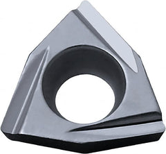 Kyocera - WPGT21.51 Y Grade KW10 Carbide Turning Insert - Uncoated, 80° Trigon, 1/4" Inscr Circle, 3/32" Thick, 1/64" Corner Radius - A1 Tooling