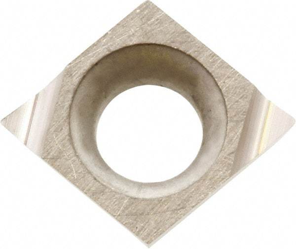 Kyocera - CCGT110902 F Grade KW10 Carbide Turning Insert - Uncoated, 80° Diamond, 3.5052mm Inscr Circle, 1.397mm Thick, 0.004" Corner Radius - A1 Tooling