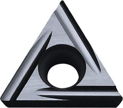 Kyocera - TCGT22013 U Grade PR1225 Carbide Turning Insert - Megacoat Finish, 60° Triangle, 1/4" Inscr Circle, 1/8" Thick, 0.0508mm Corner Radius - A1 Tooling