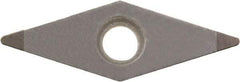 Kyocera - VBGW331 Grade KBN05M CBN Turning Insert - Megacoat Finish, 35° Diamond, 3/8" Inscr Circle, 3/16" Thick, 1/64" Corner Radius - A1 Tooling