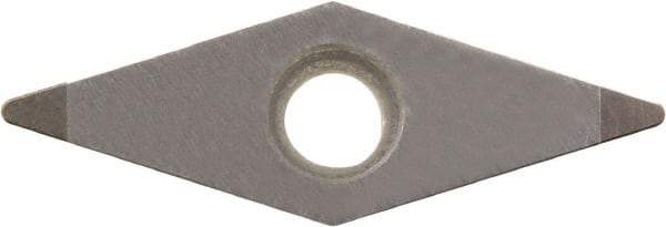 Kyocera - VBGW332 Grade KBN05M CBN Turning Insert - Megacoat Finish, 35° Diamond, 3/8" Inscr Circle, 3/16" Thick, 1/32" Corner Radius - A1 Tooling