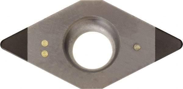 Kyocera - DCMW32.53 Grade KBN05M CBN Turning Insert - Megacoat Finish, 55° Diamond, 3/8" Inscr Circle, 5/32" Thick, 3/64" Corner Radius - A1 Tooling