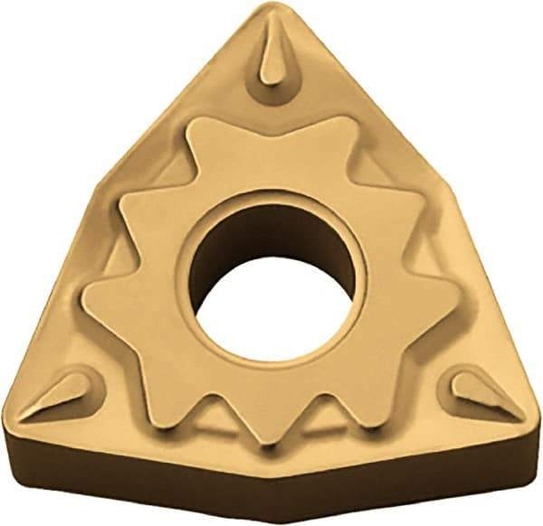 Kyocera - WNMG433 HQ Grade CA530 Carbide Turning Insert - TiCN/Al2O3/TiN Finish, 80° Trigon, 1/2" Inscr Circle, 3/16" Thick, 3/64" Corner Radius - A1 Tooling