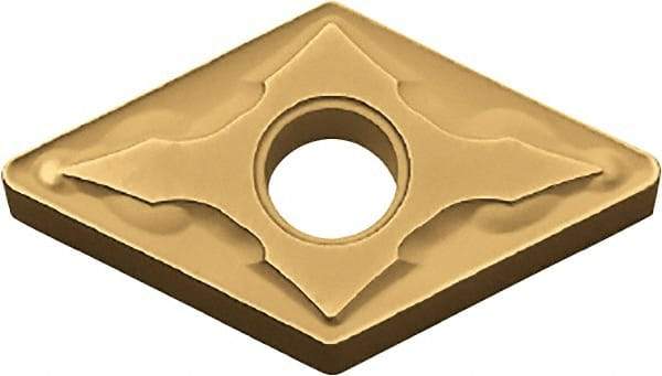 Kyocera - DNMG331 GS Grade CA530 Carbide Turning Insert - TiCN/Al2O3/TiN Finish, 55° Diamond, 3/8" Inscr Circle, 3/16" Thick, 1/64" Corner Radius - A1 Tooling