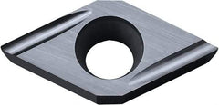 Kyocera - DCGT32.51 U Grade PV720 Cermet Turning Insert - TiCN (Megacoat Nano) Finish, 55° Diamond, 3/8" Inscr Circle, 5/32" Thick, 1/64" Corner Radius - A1 Tooling