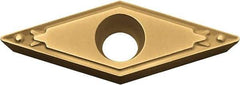 Kyocera - VBMT331 HQ Grade CA515 Carbide Turning Insert - TiCN/Al2O3/TiN Finish, 35° Diamond, 3/8" Inscr Circle, 3/16" Thick, 1/64" Corner Radius - A1 Tooling