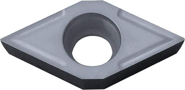 Kyocera - DCGT32.50.5 Grade PV90 Cermet Turning Insert - TiN Finish, 55° Diamond, 3/8" Inscr Circle, 5/32" Thick, 0.008" Corner Radius - A1 Tooling