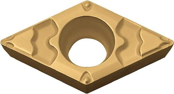 Kyocera - DCMT32.52 GP Grade CA515 Carbide Turning Insert - TiCN/Al2O3/TiN Finish, 55° Diamond, 3/8" Inscr Circle, 5/32" Thick, 1/32" Corner Radius - A1 Tooling