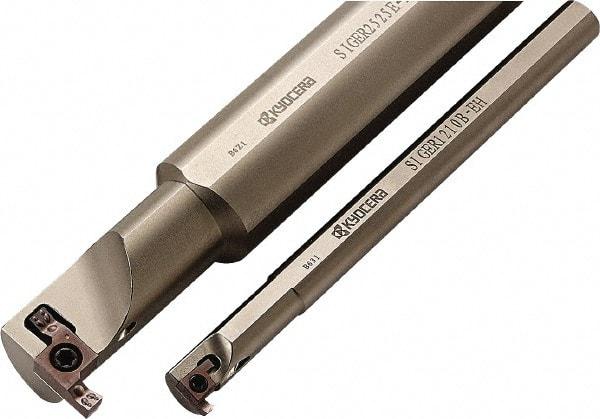 Kyocera - Sige, Internal, Left Hand, 4.5mm Max Depth of Cut, 0.039 to 0.197" Groove Width, Indexable Grooving Tool Holder - Multiple Insert Compatibility, 19mm Shank Width, 180mm OAL, Through Coolant - A1 Tooling