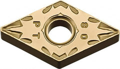 Kyocera - DNMG443 PT Grade CA510 Carbide Turning Insert - TiCN/Al2O3/TiN Finish, 55° Diamond, 1/2" Inscr Circle, 1/4" Thick, 3/64" Corner Radius - A1 Tooling