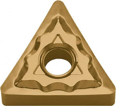 Kyocera - TNMG332 TK Grade CA6515 Carbide Turning Insert - TiCN/Al2O3/TiN Finish, 60° Triangle, 3/8" Inscr Circle, 3/16" Thick, 1/32" Corner Radius - A1 Tooling