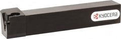 Kyocera - KGBAS, External, Left Hand, 5.5mm Max Depth of Cut, 0.013 to 0.189" Groove Width, Indexable Grooving Tool Holder - GBA43R/L.. Insert Compatibility, 20mm Shank Height, 20mm Shank Width, 125mm OAL - A1 Tooling