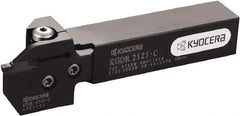 Kyocera - KGD, External, Right Hand, 17mm Max Depth of Cut, 2 to 3mm Groove Width, Indexable Grooving Tool Holder - Multiple Insert Compatibility, 25mm Shank Height, 25mm Shank Width, 147mm OAL - A1 Tooling