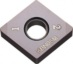 Kyocera - CNGA433 Grade KBN05M CBN Turning Insert - Megacoat Finish, 80° Diamond, 1/2" Inscr Circle, 3/16" Thick, 3/64" Corner Radius - A1 Tooling