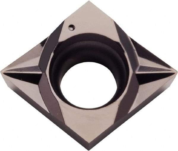 Kyocera - CCGT21.51 SK Grade PR1225 Carbide Turning Insert - Megacoat Finish, 80° Diamond, 1/4" Inscr Circle, 3/32" Thick, 1/64" Corner Radius - A1 Tooling