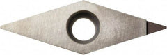 Kyocera - VBMT220.5 Grade KPD001 Polycrystalline Diamond (PCD) Turning Insert - Uncoated, 35° Diamond, 1/4" Inscr Circle, 1/8" Thick, 0.008" Corner Radius - A1 Tooling