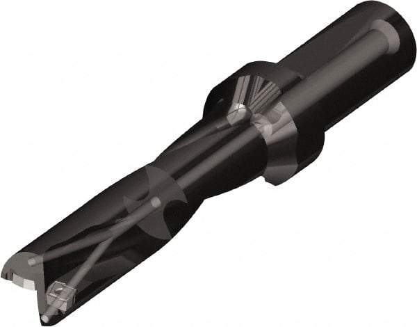 Kyocera - 136mm Max Drill Depth, 4xD, 34mm Diam, Indexable Insert Drill - 2 Inserts, 32mm Shank Diam, Whistle Notch Shank - A1 Tooling