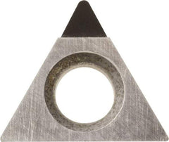 Kyocera - TPMH1.51.50.5 Grade KPD001 Polycrystalline Diamond (PCD) Turning Insert - Uncoated, 60° Triangle, 3/16" Inscr Circle, 3/32" Thick, 0.008" Corner Radius - A1 Tooling