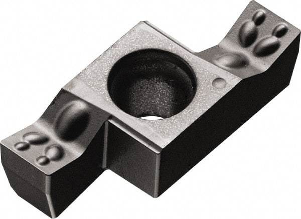 Kyocera - 450GE EM Grade PR1225, 4.5mm Cutting Width Carbide Grooving Insert - 6.5mm Max Depth of Cut, Right Hand, 0.2mm Corner Radius, Megacoat Finish - A1 Tooling