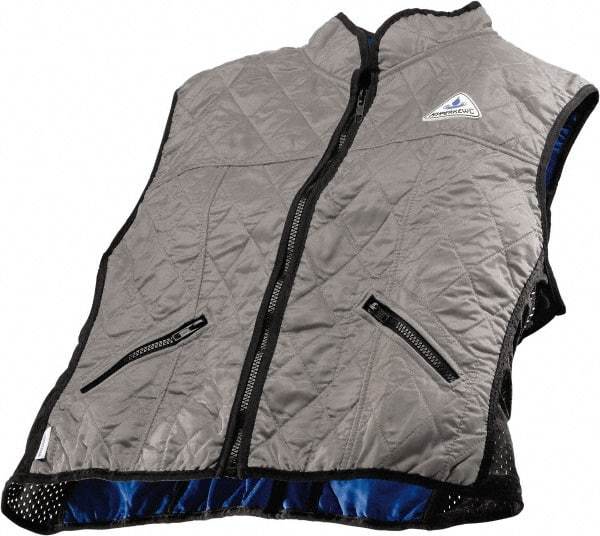 Techniche - Size L, Silver Cooling Vest - Zipper Front, Nylon, HyperKewl - A1 Tooling