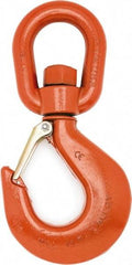 Campbell - #5 Hook, 3 Ton Capacity, Alloy Steel Swivel Hoist Hook - 8-1/4" Long x 4-1/8" Wide - A1 Tooling