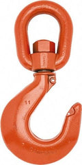 Campbell - #5 Hook, 3 Ton Capacity, Alloy Steel Swivel Hoist Hook - 8-1/4" Long x 4-1/8" Wide - A1 Tooling