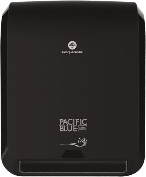 Georgia Pacific - Hands Free, Plastic Paper Towel Dispenser - 16.8" High x 12.9" Wide x 9" Deep, 1 Roll with Stub, Black - A1 Tooling