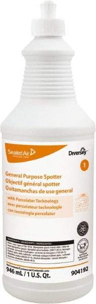 Diversey - 1 Qt Squeeze Bottle Carpet/Fabric Stain & Spot Remover - Floral Scent, Use on Carpet & Upholstery - A1 Tooling