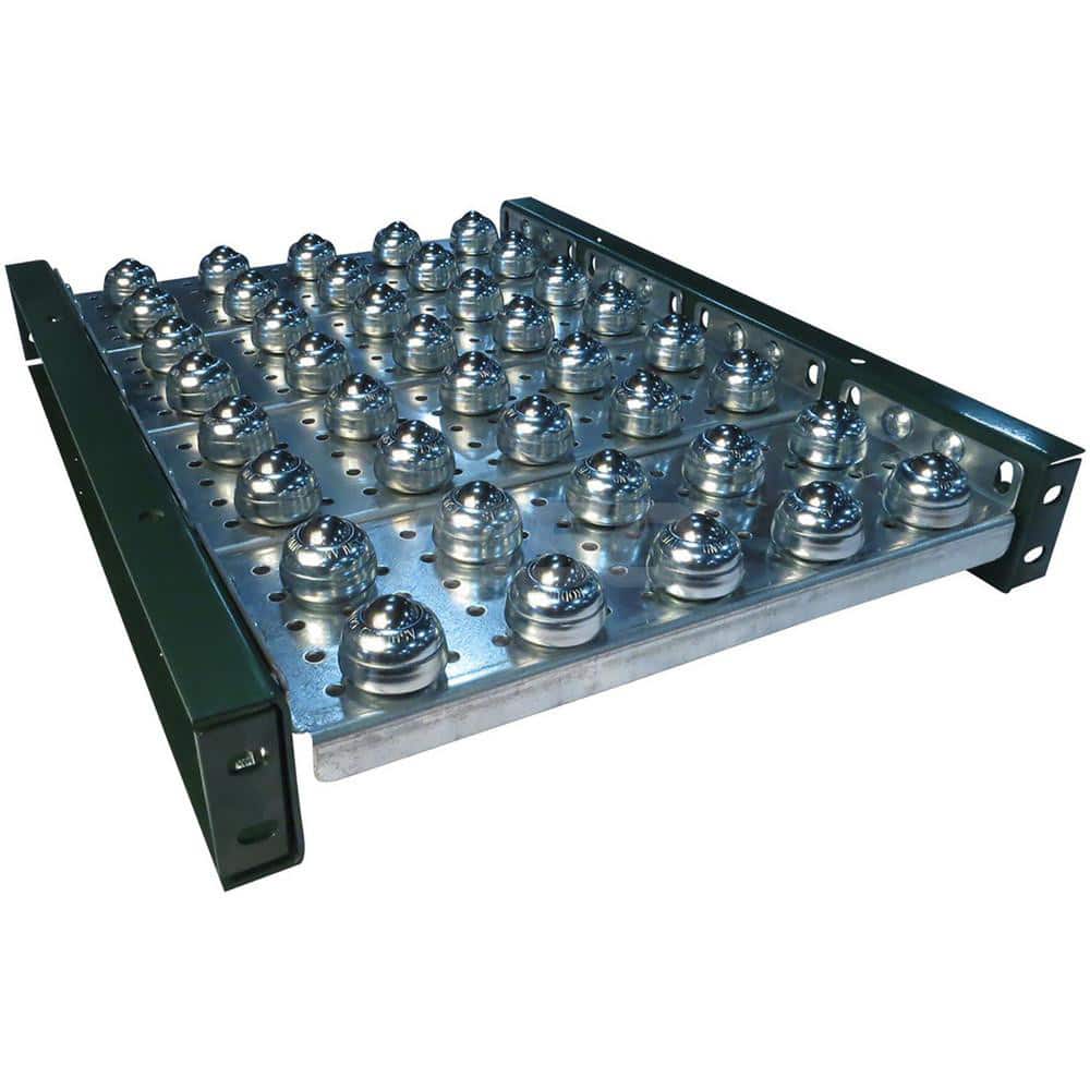 Conveyor Accessories; Type: Ball Transfer Plate; Width (Inch): 51; For Use With: 1.9″ diameter roller conveyor frames and 1-3/8″ roller conveyor; Overall Height: 3.8000 in; Material: Steel; Overall Length (Inch): 48.00; Length: 48.00; Overall Length: 48.0