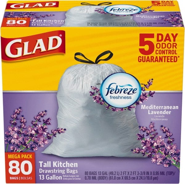 Glad - Pack of (3) 80-Count 13 Gal 0.95 mil Household/Office Trash Bags - A1 Tooling