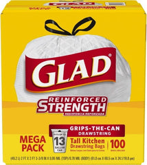 Glad - Pack of (4) 100-Count 13 Gal 0.95 mil Household/Office Trash Bags - A1 Tooling