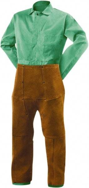 Steiner - Size Universal Leather Welding Chaps - No Pockets, Brown, Nonhazardous Protection - A1 Tooling