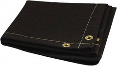 Steiner - 10' High x 10' Wide x 0.05" Thick Acrylic Coated Fiberglass Welding Blanket - Black, Grommet - A1 Tooling