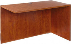 ALERA - Woodgrain Laminate Return/Bridge Shell Desk - 47-1/4" Wide x 23-5/8" Deep x 29-5/8" High, Medium Cherry - A1 Tooling